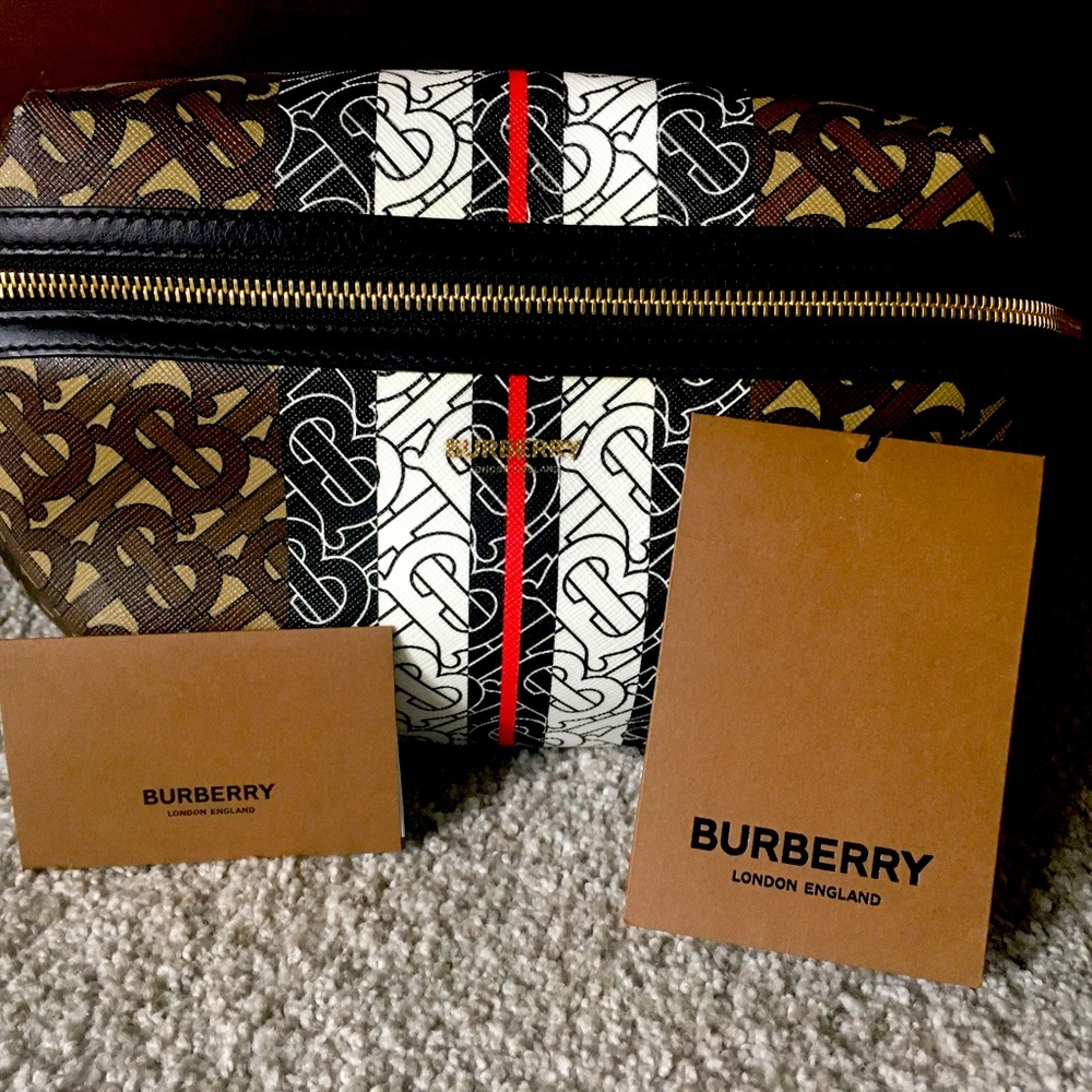 Burberry Monogram Stripe E-canvas Bum Bag